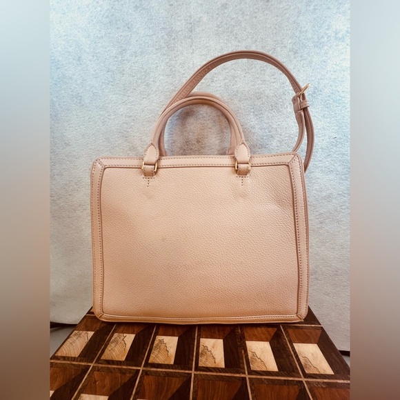 Tory Burch Duet Chain Convertible Satchel Shoulder Strap Hand Bag Purse Pink EUC - Picture 4 of 16